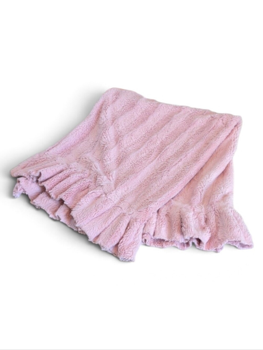 CoCaLo, Pink Ruffled Baby Blanket. Super Soft And Cuddly!